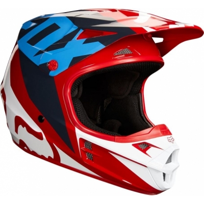 Capacete fox v1 race vermelho