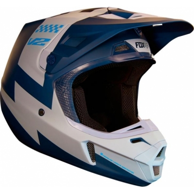 Capacete fox v2 mastar azul 2018