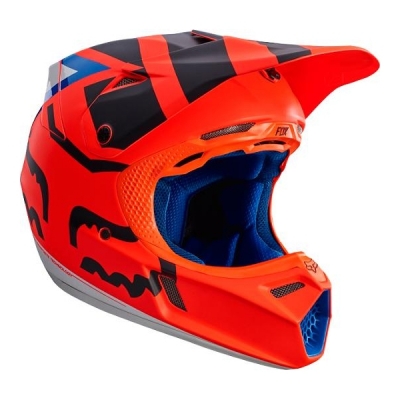 Capacete fox v3 creo laranja