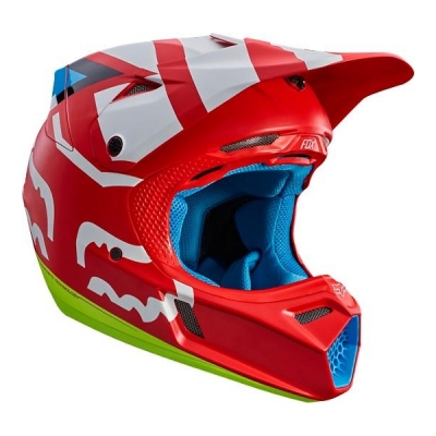 Capacete fox v3 creo vermelho