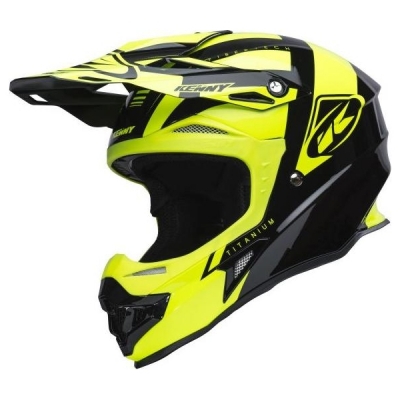 Capacete kenny titanium preto/ama. fluor 2018