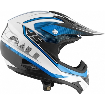 Capacete nau mx raid preto/azul