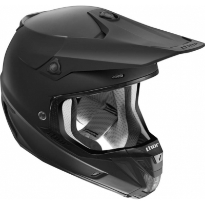 Capacete thor verge solid preto mate