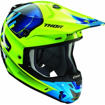 Capacete thor verge vortechs verde/azul