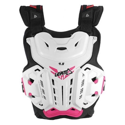 Colete senhora leatt jacki 4.5 branco/rosa