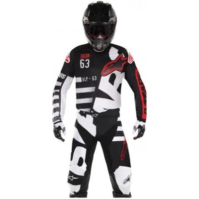 Conj. calÇa/camisola alpinestars racer braap preto 2018