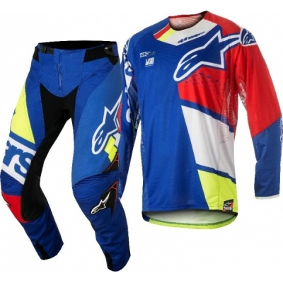 Conj. calÇa/camisola alpinestars techstar factory azul 2018