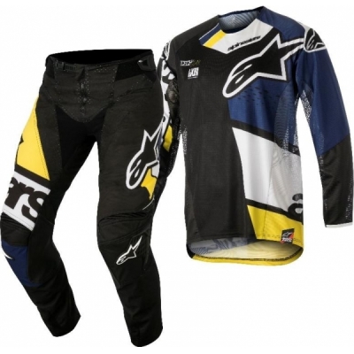 Conj. calÇa/camisola alpinestars techstar factory preto 2018