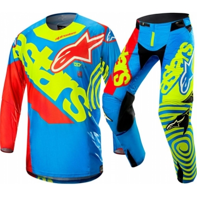 Conj. calÇa/camisola alpinestars techstar venom azul 2018