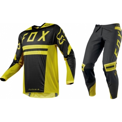 Conj. calÇa/camisola fox flexair preest amarelo 2018