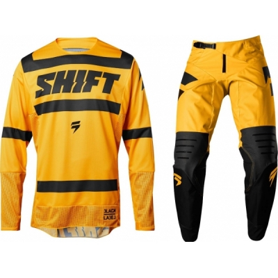 Conj. calÇa/camisola shift black label amarelo 2018