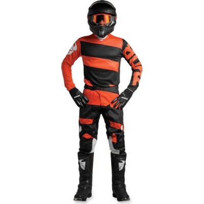 Conj. calÇa/camisola thor pulse level laranja/preto 2018