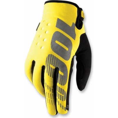 Luvas 100% brisker amarelo fluor