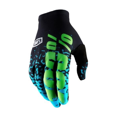 Luvas 100% celium 2 flash preto/azul 2018