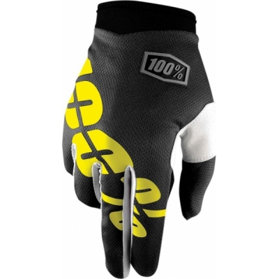 Luvas 100% itrack preto/amarelo