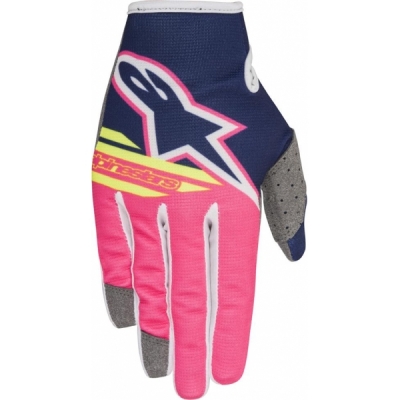 Luvas alpinestars radar flight azul/rosa 2018