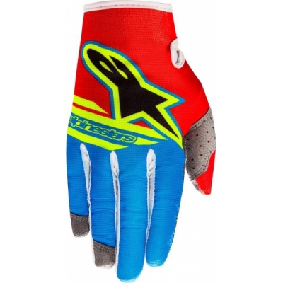 Luvas alpinestars radar flight verm./azul 2018