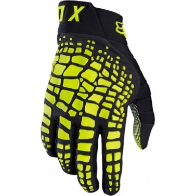 Luvas fox 360 grav preto/amarelo