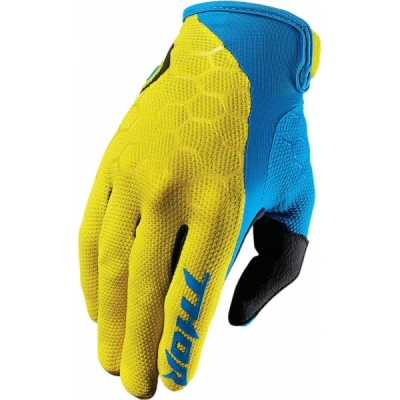 Luvas thor draft amarelo/azul