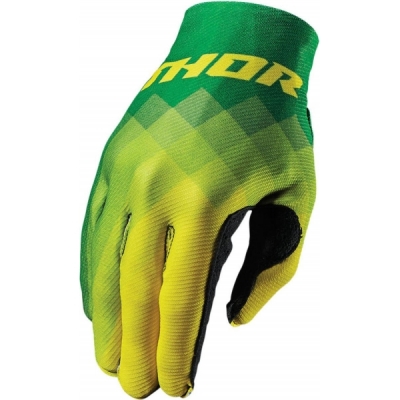 Luvas thor invert verde/amarelo/branco