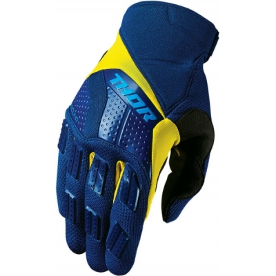 Luvas thor rebound azul/amarelo fluor