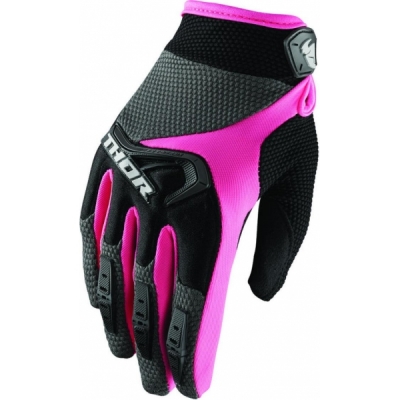 Luvas thor spectrum s8w mulher preto/rosa 2018