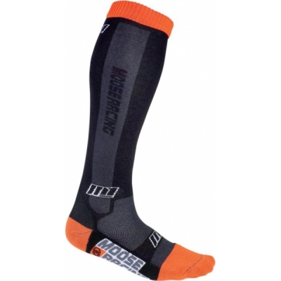 Meias altas xcr moose racing preto/laranja