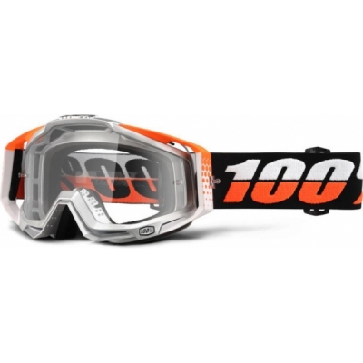 Óculos 100% racecraft ultrasonic lente transparente