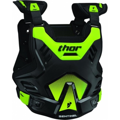 Peitoral thor sentinel gp 2017 preto/verde fluor